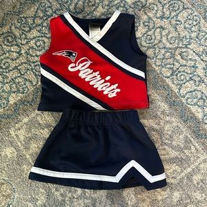 NFL Team Apparel New England Patriots toddler girls size 4 cheerleading outfit